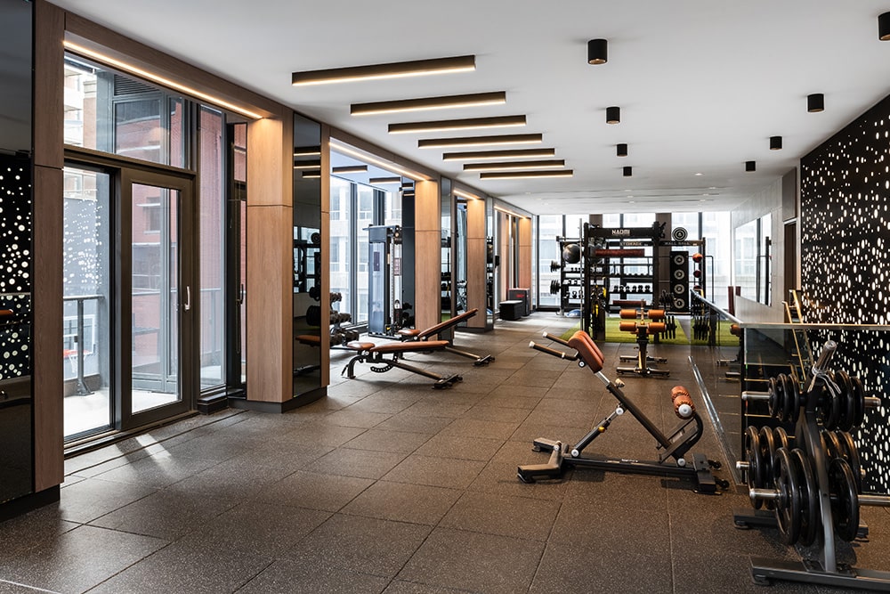 Photo of inside a gym of a CentreCourt Condo